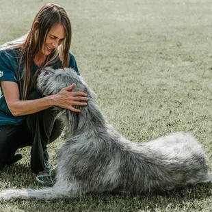 Kathy and Legend at Animal Medical and Surgical Hospital
