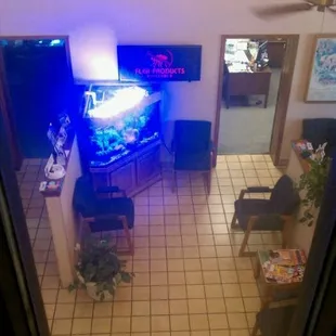 the lobby from the upstairs.