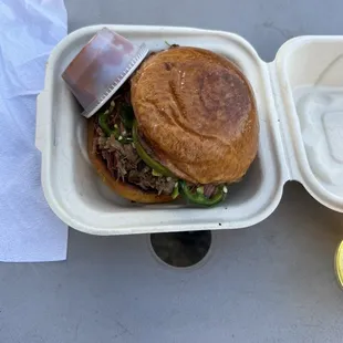 Brisket sandwich