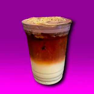 iced coffee with whipped topping