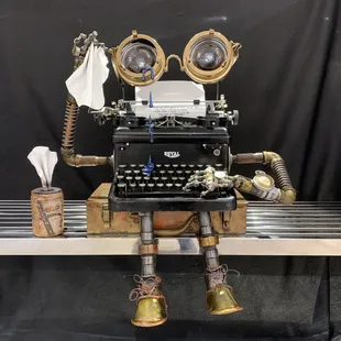 Vintage typewriter upcycled! By David Fay a Las Vegas local