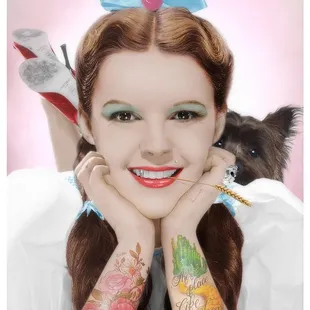 Celebrating the 80th Anniversary of the Wizard of Oz - May 3rd 2019- May 23rd 2019. "Dorothy Tattoo" by JJ Adams