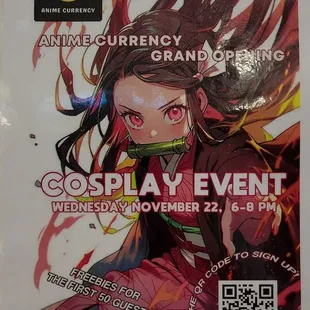 Grand Opening Cosplay Event