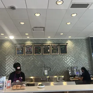 Menu and counter area!