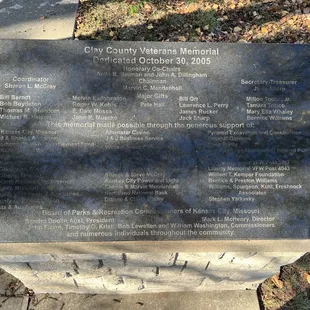 Commemorating vets from Clay County for all conflicts.