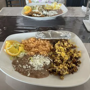 Huevos Con Chorizo and Chilaquiles!