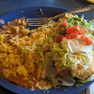 Really tasty chicken chimi! Flavorful &amp; packed with meat. Spot on combo.