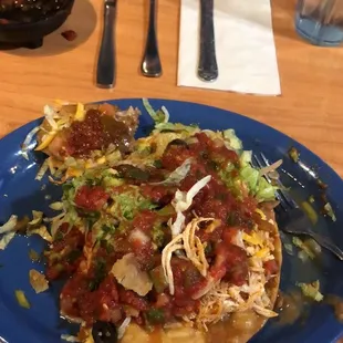 Very good for $12 + tax. Tostada chicken