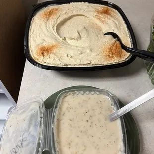 Hummus and House Dressing
