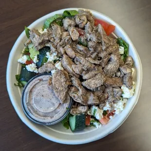 Chicken Feta Fattoush Salad
