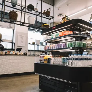 a view of the counter area