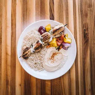 To celebrate now being open on Tuesdays in Lake Orion, we're doing Buy 1, Get 1 Free 'chicken kebob' bowls today!