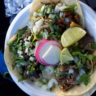 Carnitas, pastor, carne asada