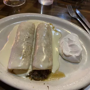 Two Beef Enchiladas.