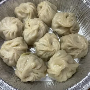 a bowl of dumplings