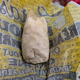 classic breakfast burrito, $3