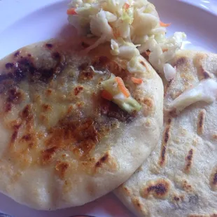 Definitely authentic tasting Salvadorean pupusas