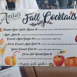 Fall Cocktails.