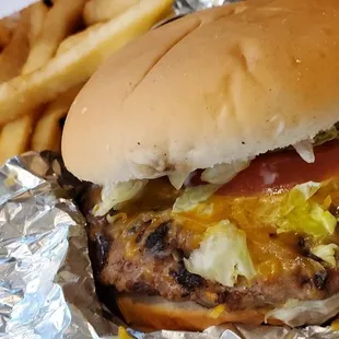 Jazz burger (steak burger with cheese)