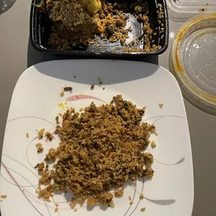 Dead cockroach in Keema Biryani