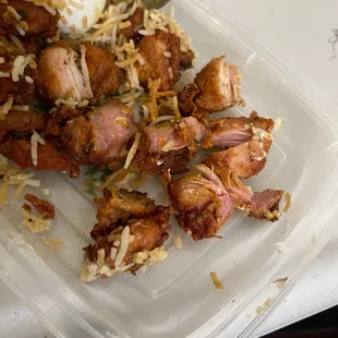 Uncooked Chicken 65 Biriyani - chicken