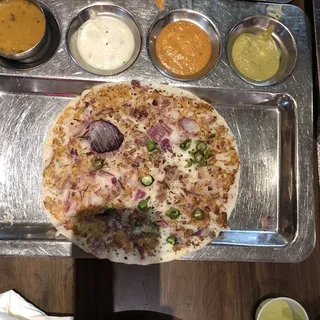 Chilli Onion Tomato Uttapam