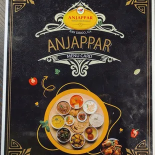 Menu card cover