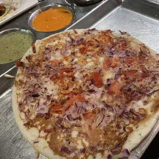 Chilli Onion Tomato Uttapam