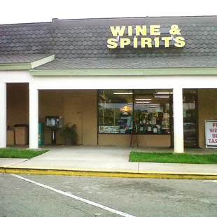 a wine and spirits store
