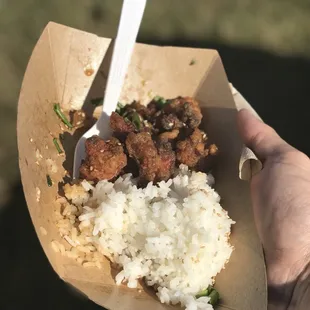 Korean fried chicken bowl. So tasty!