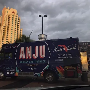 Anju Korean Gastruck Food Truck, Downtown Tampa