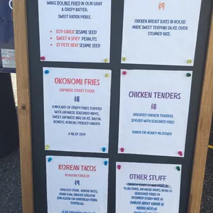 Their menu