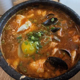 Soondubu Jjigae with Seafood
