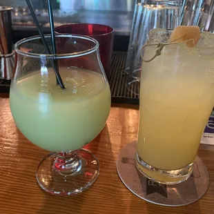 Kiwi mint Mojito and Endless Summer cocktail