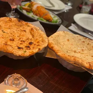 Cheese and onion naan