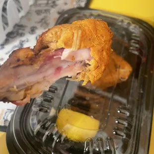 The chicken from the grilled platter that cost $27+ darn dollars.