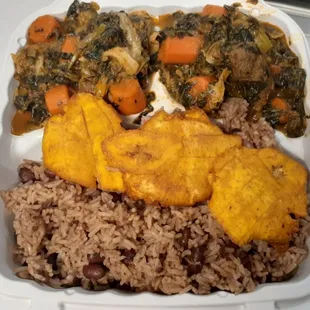 Legume, rice &amp;beans, and Plaintain