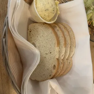 Bread and herbed butter