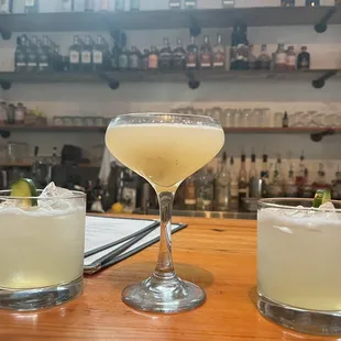 Cocktails and bar area