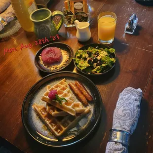 One of the breakfasts