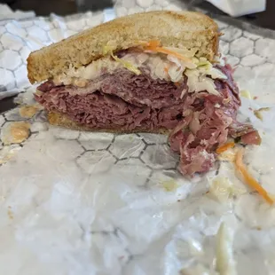 Ann Marie corned beef sandwich.