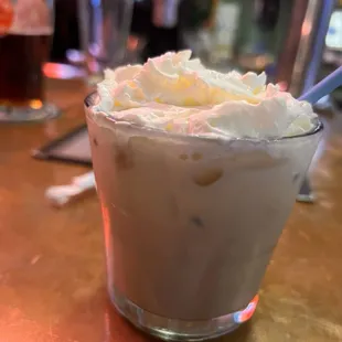 Irish cream on the rocks