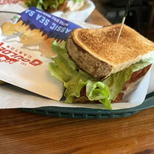 Half of a BLT Sandwich