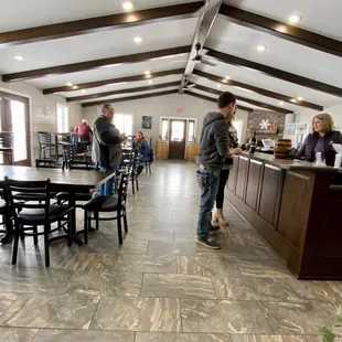 the tasting room and bar