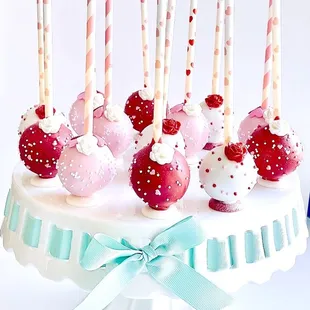Valentine's Day cake pops $43/dozens