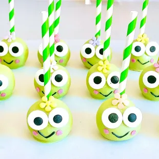 Keroppi frogs cake pops