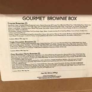 Product list.