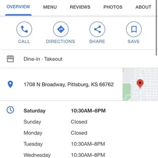 Hours and location
