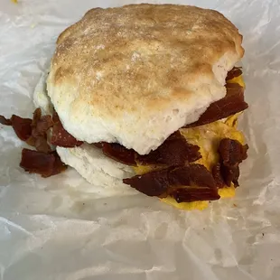 Bacon, Egg, and Cheese biscuit