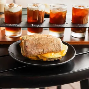 The Nate on Focaccia Bread with the Fall flight behind